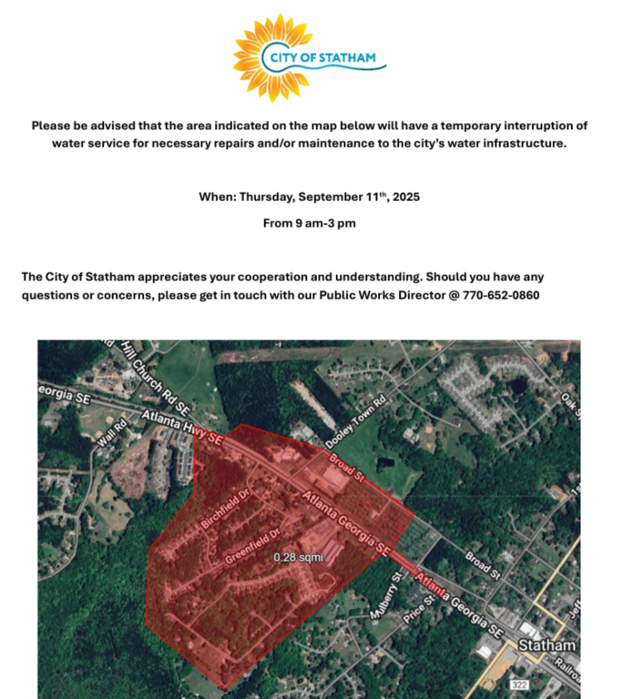 Notice of Water Service Interruption